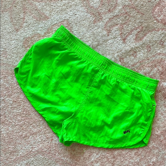 Vibrant Neon Green Unisex Running Shorts - Picture 1 of 6